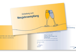 Einladungskarte Neujahrsempfang